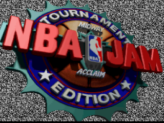 NBA Jam title screen for Super Famicom